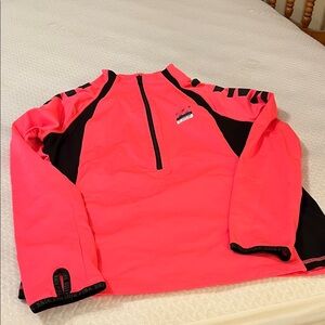 Pink Ultimate Bright Pink and Black Athletic Jacket